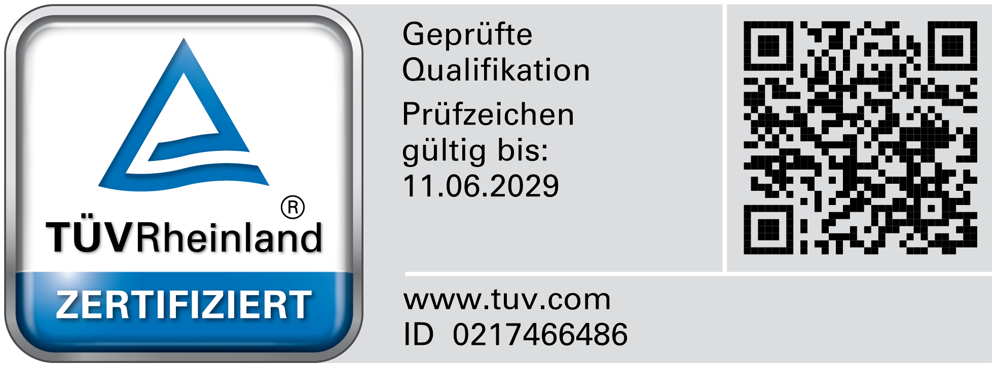 TÜV Zertifikat