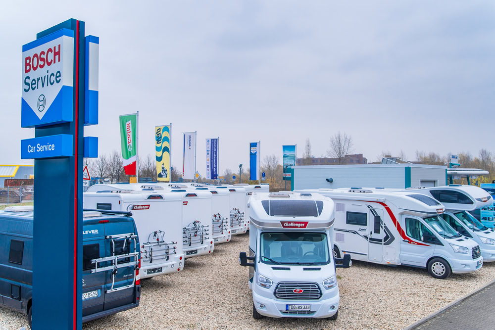 Wohnmobil- und Wohnwagen-Verkauf bei Bosch Car Service Schkeuditz Große Auswahl an Wohnmobilen und Wohnwagen bei Bosch Car Service in Schkeuditz.